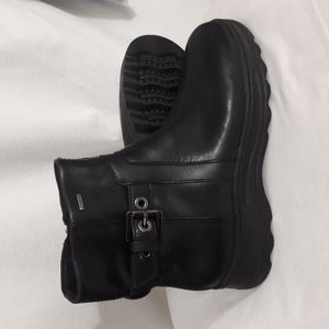 GEOX Women Respira Ankle Boots Side Buckle Size 35 / US 5 Black